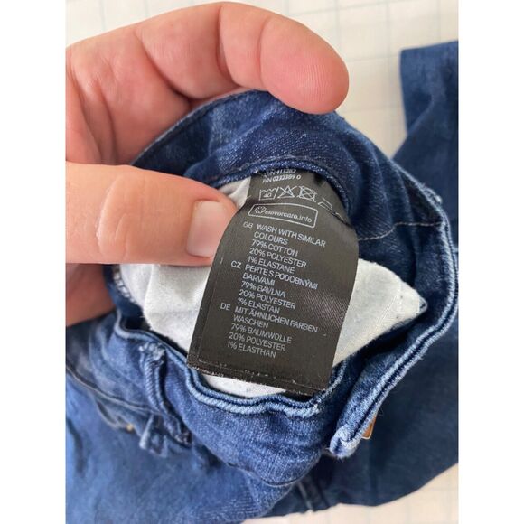 H&M Women's Jean's Blue Denim High Rise Skinny Pockets Stretchable Denim Size 8 - Picture 12 of 12